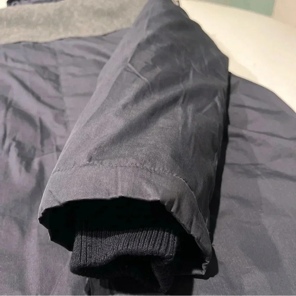 Zara coat boys 13/14 heavy weather parka peacoat blue varsity wool 164 cm lined - Picture 9 of 9